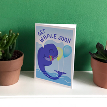 Load image into Gallery viewer, Get Whale Soon - A6 greeting card