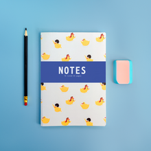 Load image into Gallery viewer, Disco Rubber Ducks Pattern Notebook