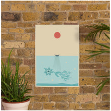 Load image into Gallery viewer, Flower Colossal Squid Scene Poster