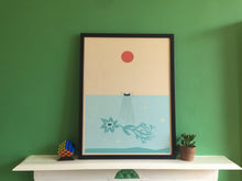 Load image into Gallery viewer, Flower Colossal Squid Scene Poster