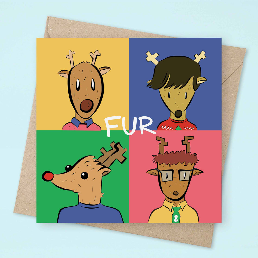 Best of Fur Greeting Christmas Card
