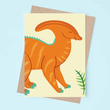 Load image into Gallery viewer, Parasaurolophus Limited Edition - Greeting Card
