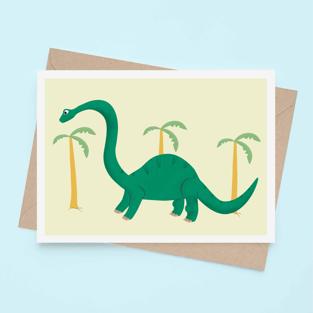 Brontosaurus - Greeting Card