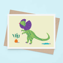 Load image into Gallery viewer, Dilophosaurus - Greeting Card
