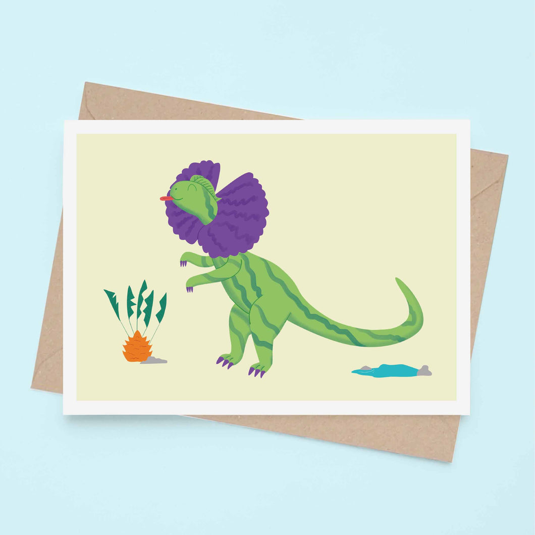 Dilophosaurus - Greeting Card