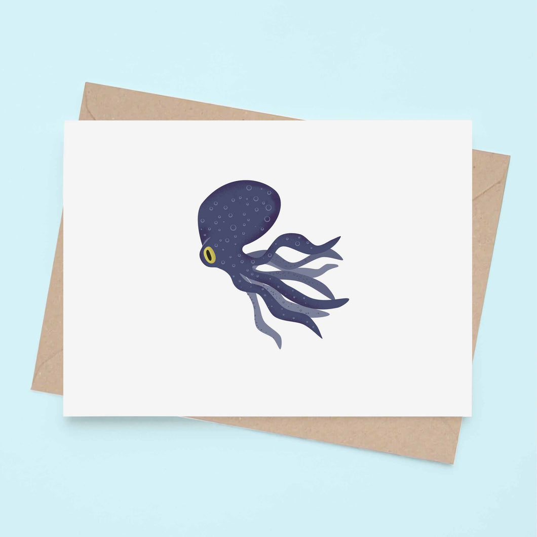 Octopus - Greeting Card