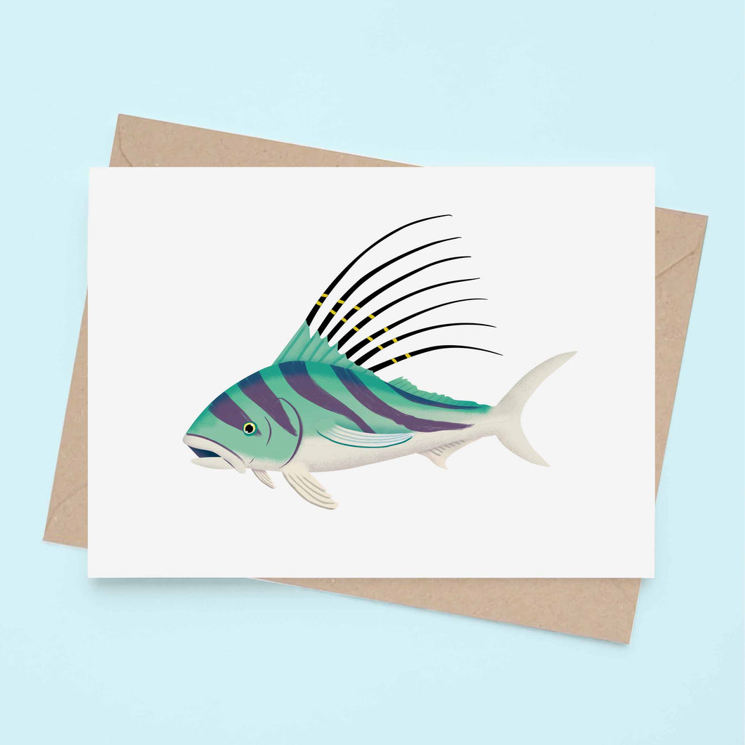 Roosterfish - Greeting Card