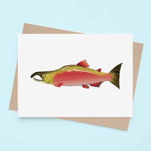 Load image into Gallery viewer, Salmon - Greeting Card
