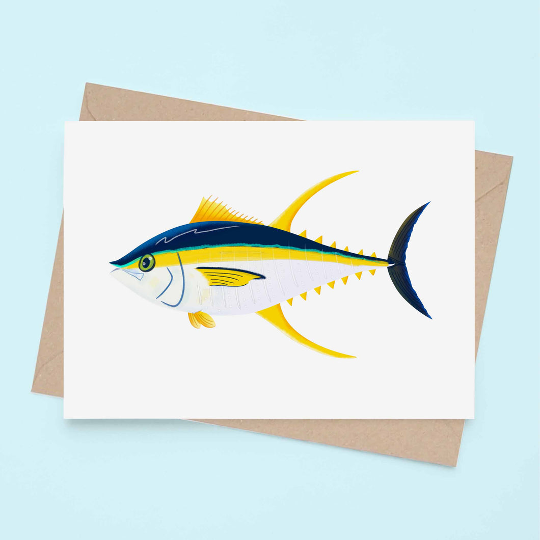 Yellowfin Tuna - Greeting Card