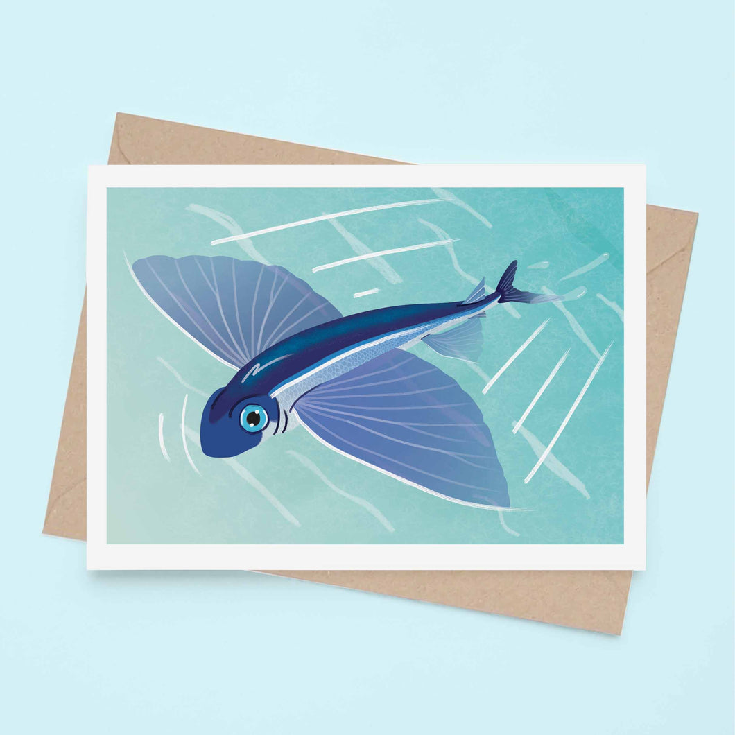 Flying fish - Greeting Card
