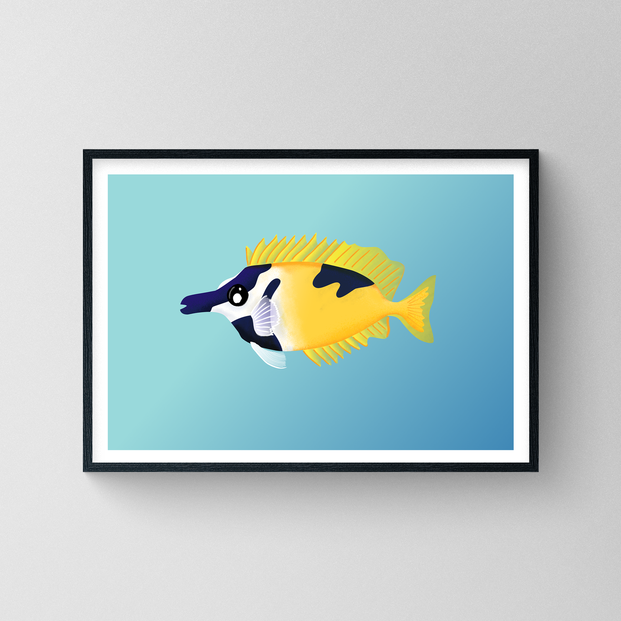 Foxface Rabbit Fish Print – Alex Strange illustration