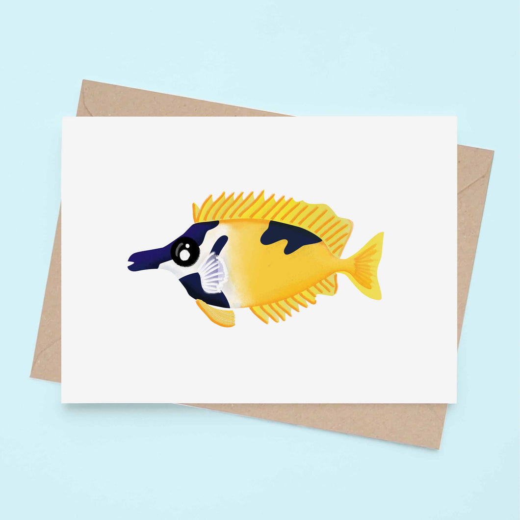 Foxface Rabbitfish - Greeting Card