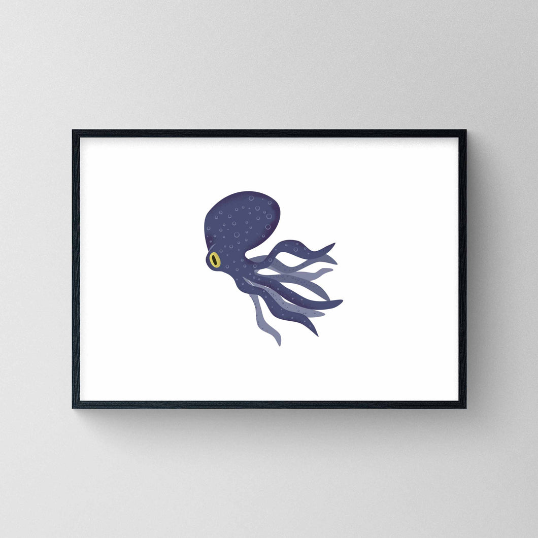 Common Octopus Landscape - Print