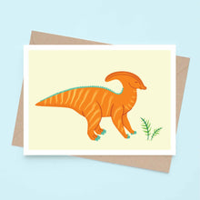 Load image into Gallery viewer, Parasaurolophus - Greeting Card
