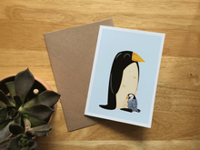 Load image into Gallery viewer, King Penguins pair - Greeting Card
