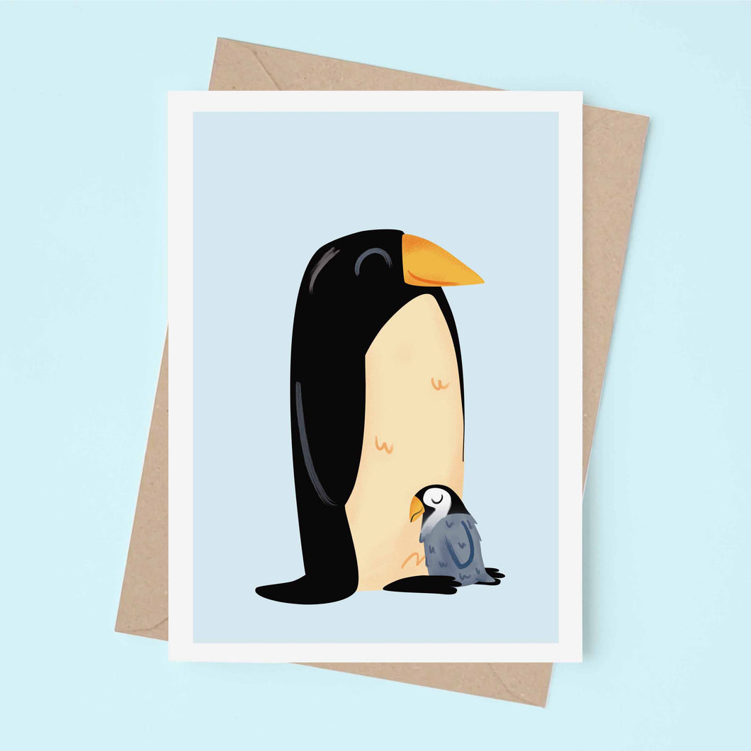 King Penguins pair - Greeting Card