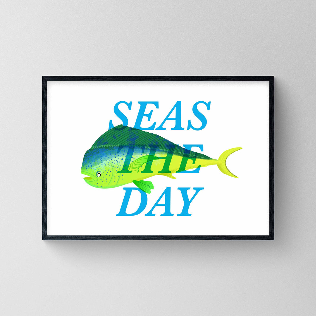 Seas The Day - Mahi Mahi A4 Print