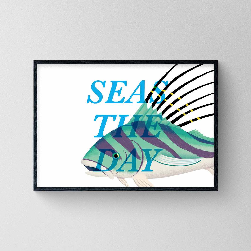 Seas The Day - Roosterfish Print