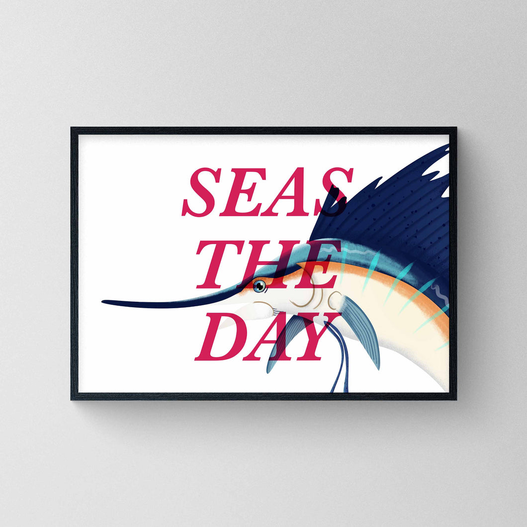 Seas The Day - Sailfish Print