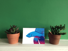 Load image into Gallery viewer, Siamese fighting fish (Betta) - Limited Edition - Greeting Card
