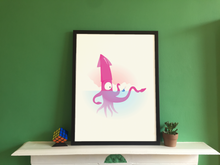 Load image into Gallery viewer, Curious Depths - Colossal Squid Giclée Print
