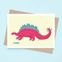 Load image into Gallery viewer, Stegosaurus - Greeting Card

