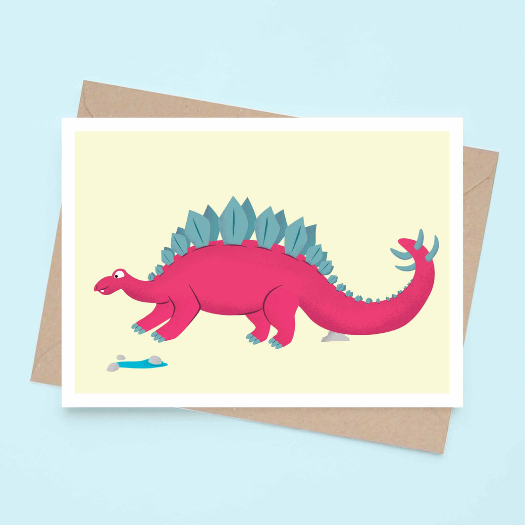 Stegosaurus - Greeting Card