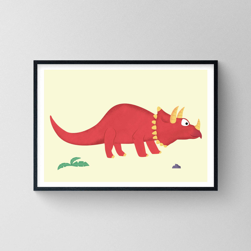 Triceratops Print