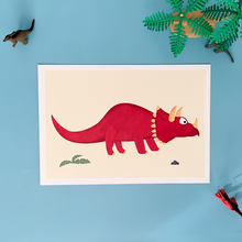 Load image into Gallery viewer, Triceratops Damaged Print
