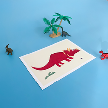 Load image into Gallery viewer, Triceratops Damaged Print
