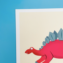 Load image into Gallery viewer, Stegosaurus A5 Print Slightly Damaged
