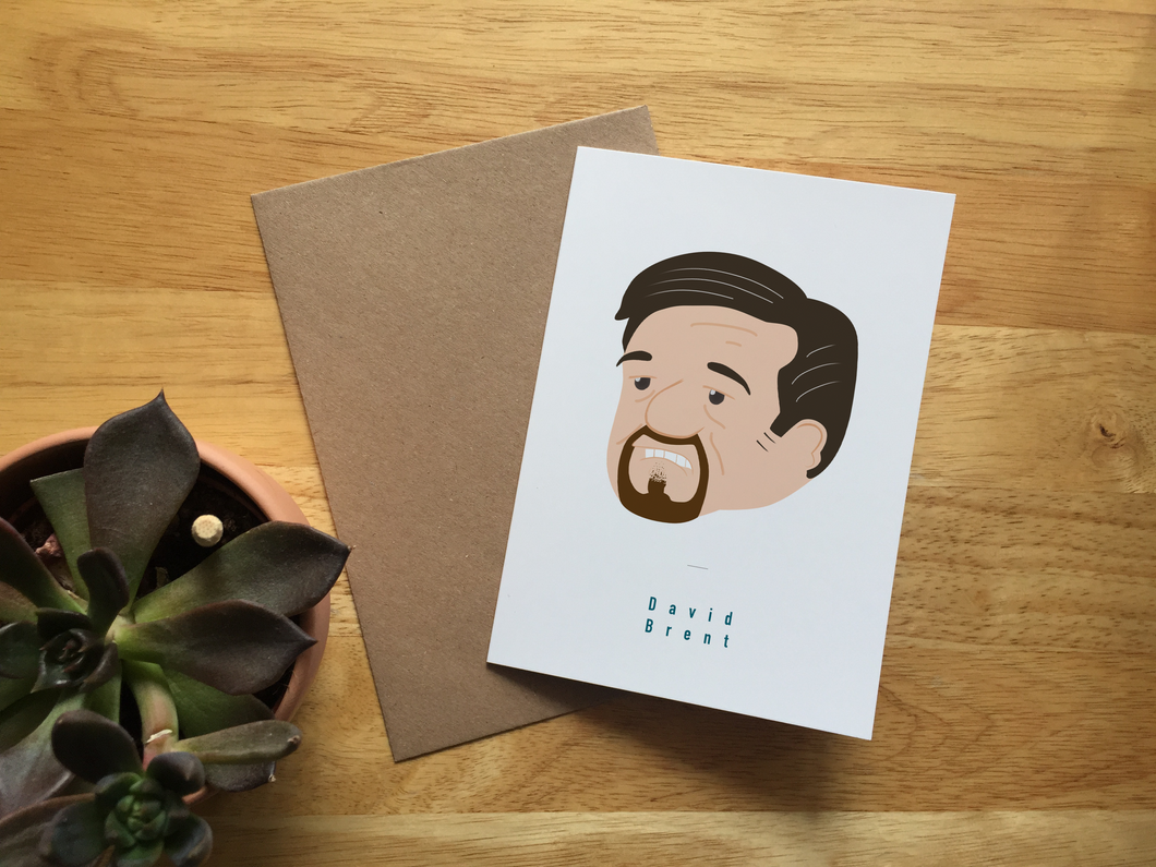 David Brent | Ricky Gervais - Greeting card