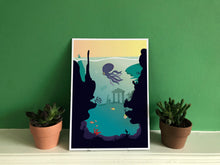 Load image into Gallery viewer, Underwater Jungle Print.
