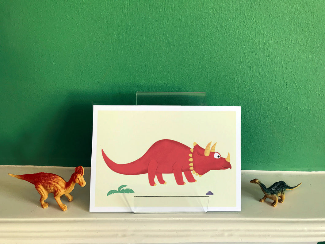 Triceratops Print