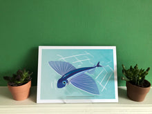 Load image into Gallery viewer, Flying Fish Print
