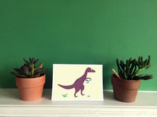 Load image into Gallery viewer, Velociraptor - Greeting Card
