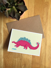 Load image into Gallery viewer, Stegosaurus - Greeting Card
