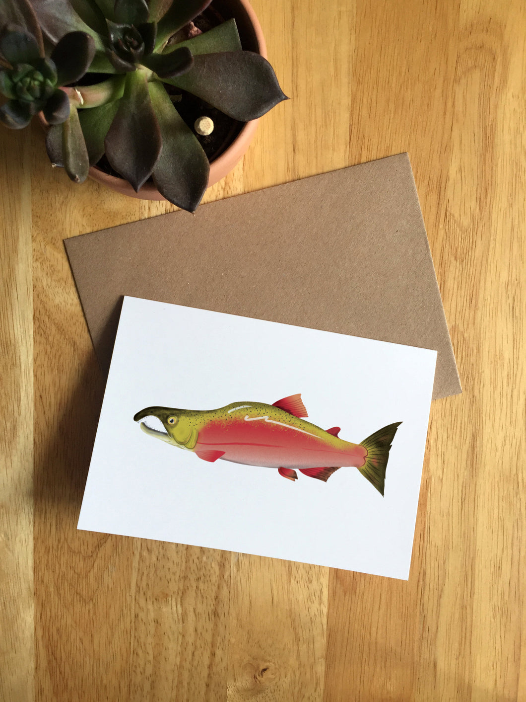 Salmon - Greeting Card