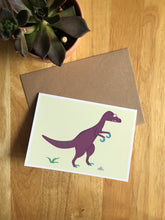 Load image into Gallery viewer, Velociraptor - Greeting Card
