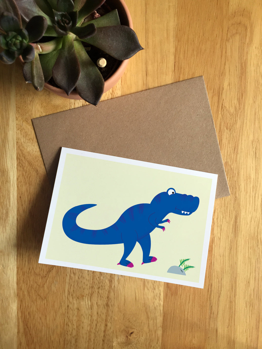 T- Rex - Greetings Card