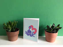 Load image into Gallery viewer, Octopus 3rd birthday card
