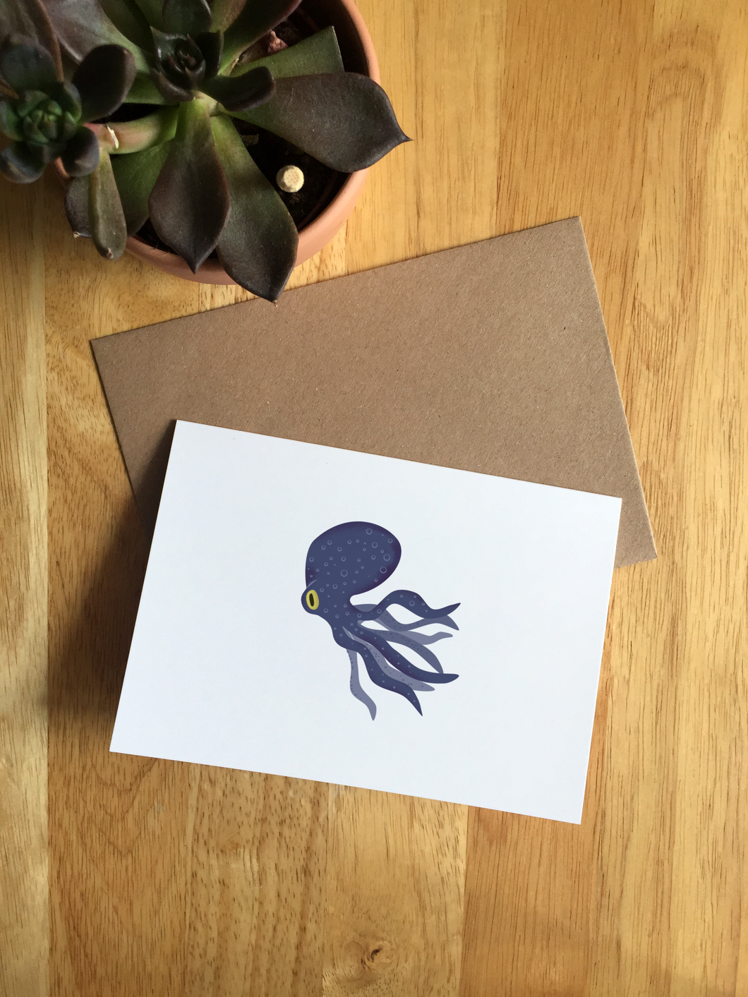 Octopus - Greeting Card
